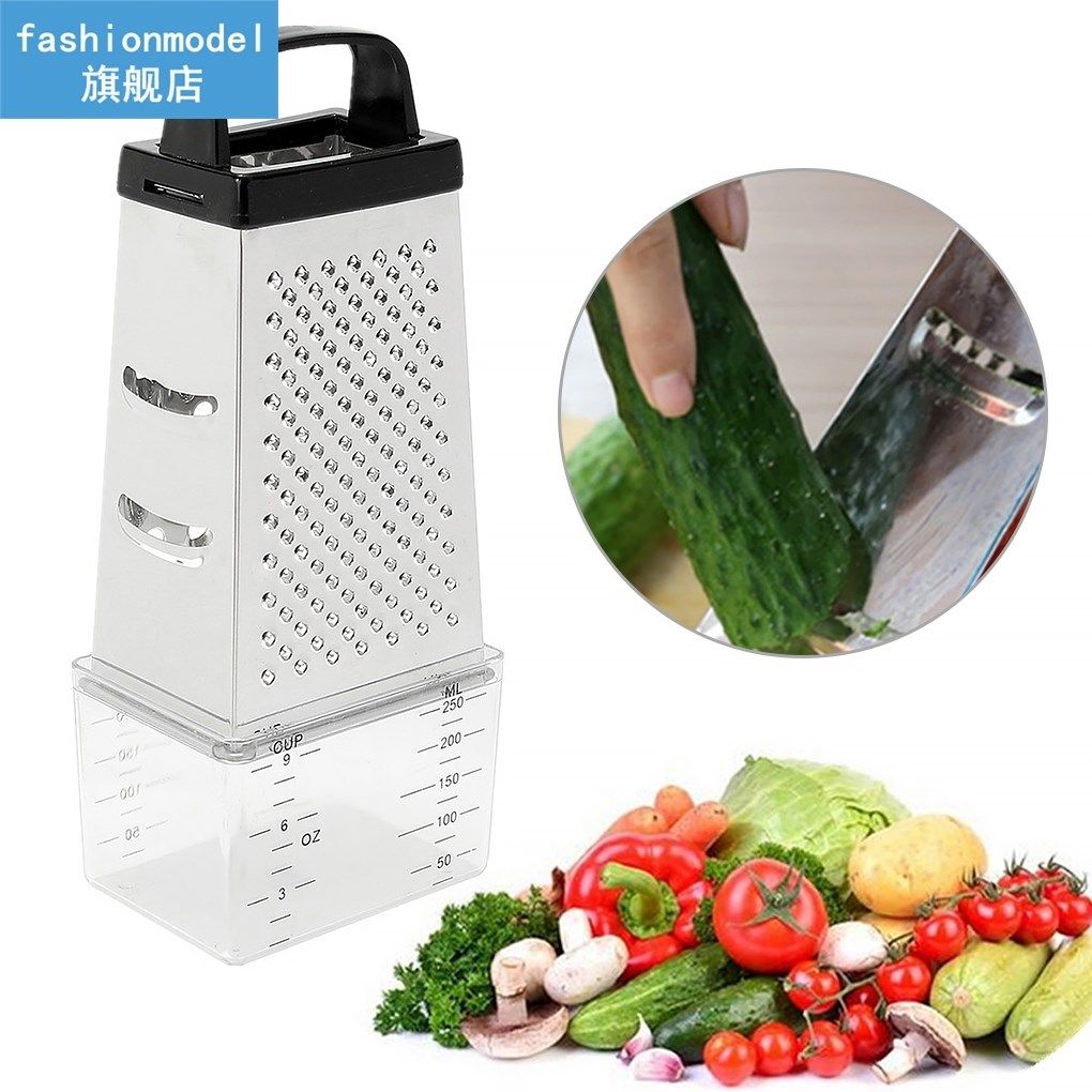 Mini 4 Sides Graters Stainless Steel Planer Vegetable Cutter