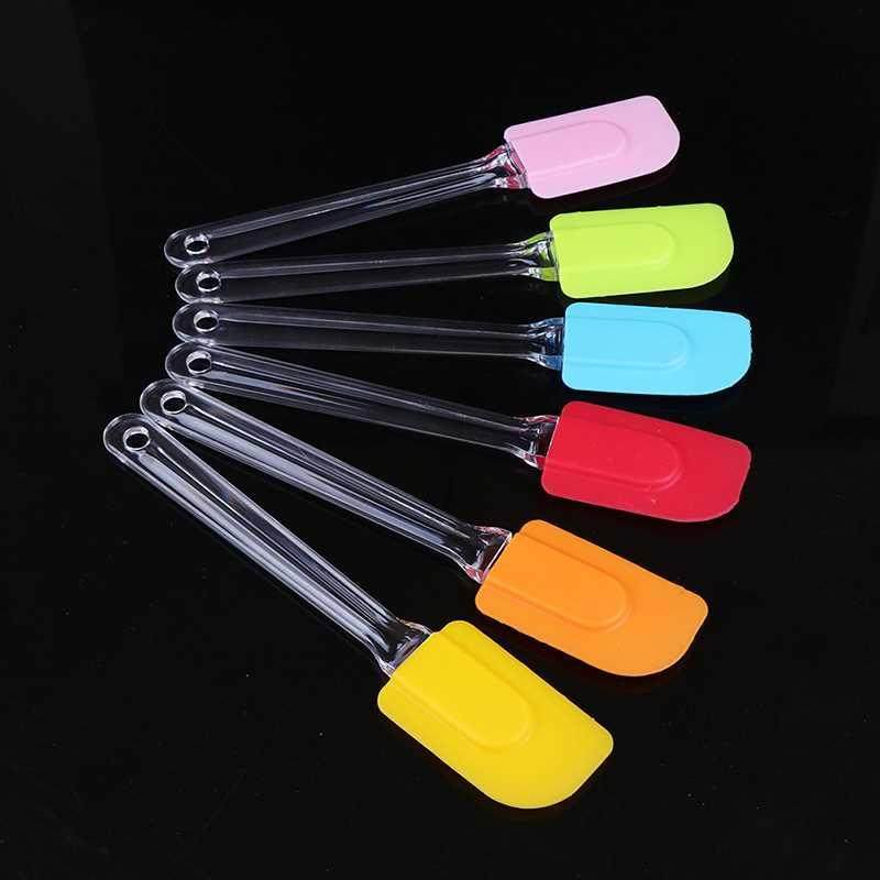 1Pc Silicone Spatula Baking Scraper Cream Butter Handled Cak
