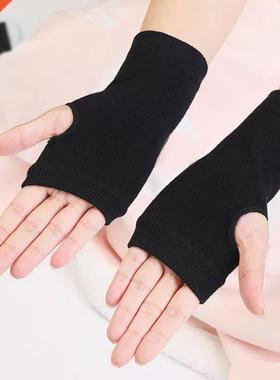 Women Short Fingerless Gloves Cosplay Mitten Unisex Overslee