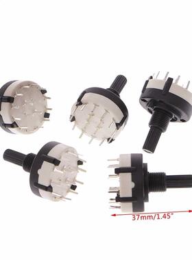 5 Pcs 4P3T 4 Pole 3 Poston 6mm Shaft Dameter Band Selecto