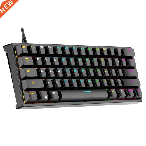 G101 61 Keys Gaming Mechanical Keyboard USB Wired RGB Backli