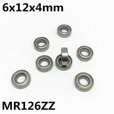 50Pcs MR126ZZ L-1260ZZ 6x12x4 mm Deep Groove all earing Mi