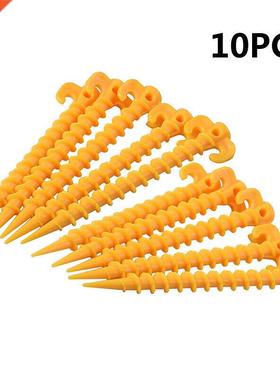 10PCS Plastc Tent Hook Stakes Campng Tents Accessores Gro