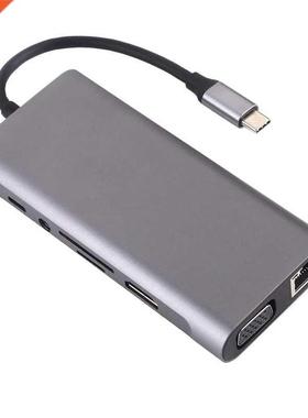 USB HUB Docking Station Type C Adapter USB 3.0 4K HDMI-compa