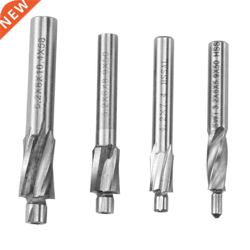 4 Countersunk Head Milling Cutter HSS Bolt Hole Cover Screw