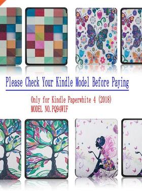 Smart Cover Painted Case for amazon Kindle Paperwhite 4 for