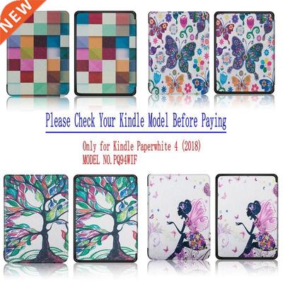 Smart Cover Painted Case for amazon Kindle Paperwhite 4 for