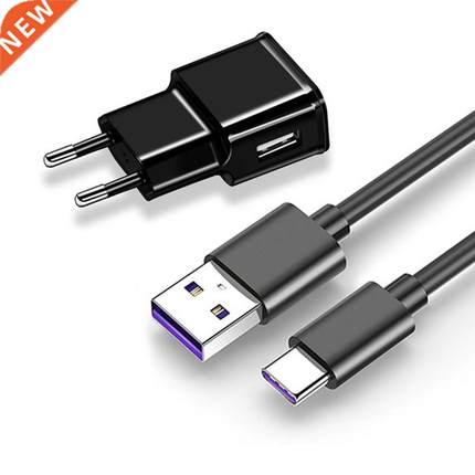 Fast Charger Adapter With Micro USB Type C Data Sync Cable