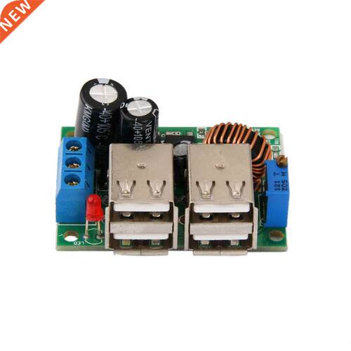 4 USB 12V to 5V Car Charger Power Supply Step-Down Module fo