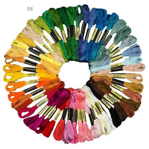 Floss Threads Sewing-Accessories Embroidery Polyester Cotton
