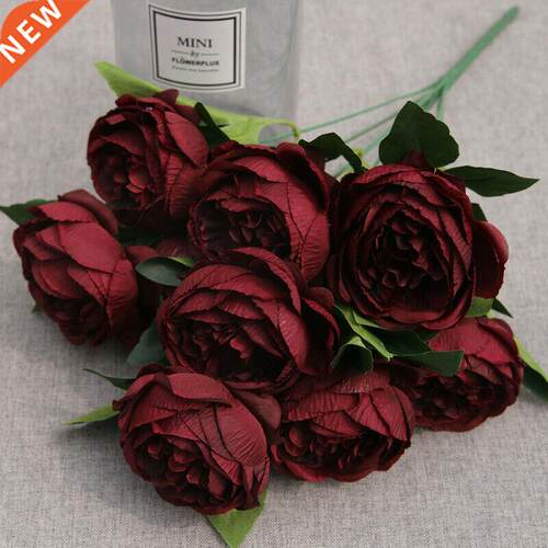 10 heads artificial peony flower flowers fake bunch flower a