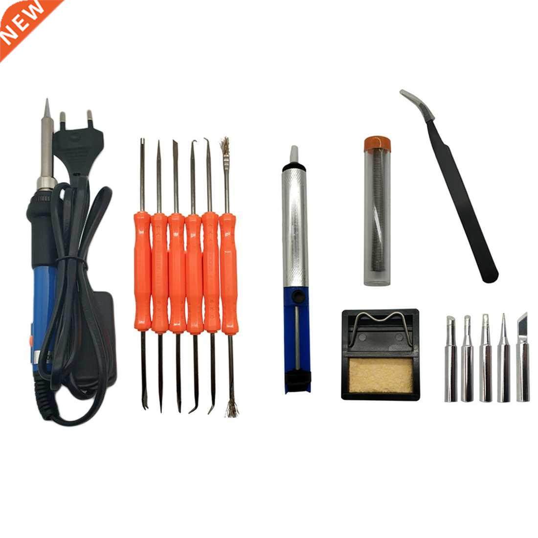 17 in 1 Iron Kit+5pc Tips+Tweezers Wire EU/US Plug