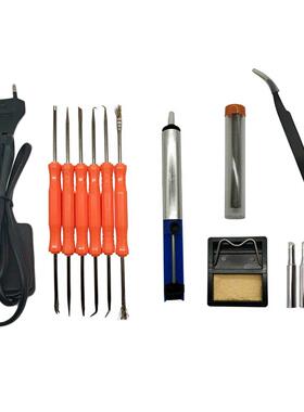 17 in 1 Iron Kit+5pc Tips+Tweezers Wire EU/US Plug