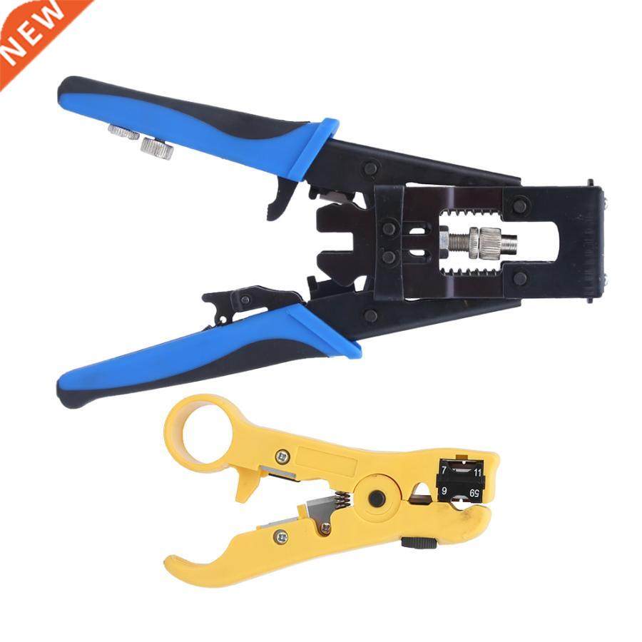 pliers Coaxial Cable Crimper Stripper F/BNC/ Compression Cri