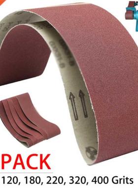 6PCS/ Set Abrasive Sanding Belts Sander Belt Sander Attachm