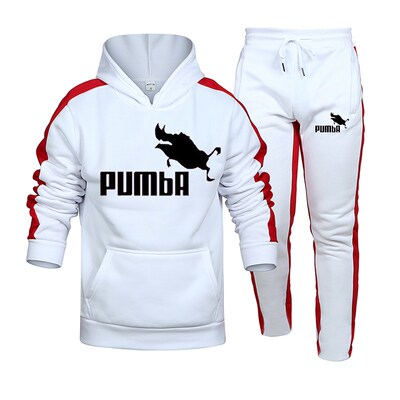 2021New Adios Men's Autumn Winter Sets Zipper Hoodie+Pants P