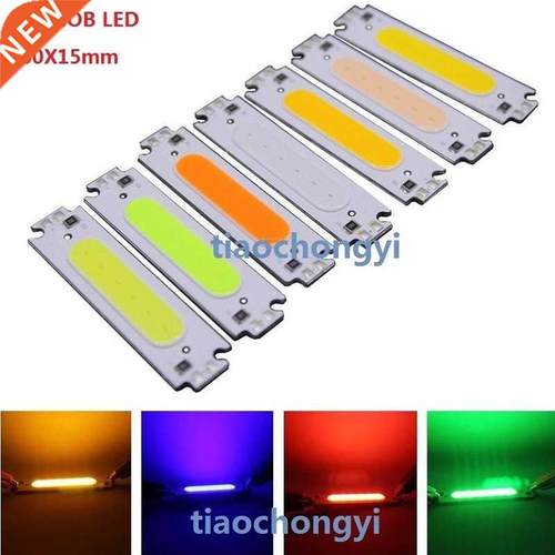 10pcs 2W 12V white red green Blue COB High power LED stripe