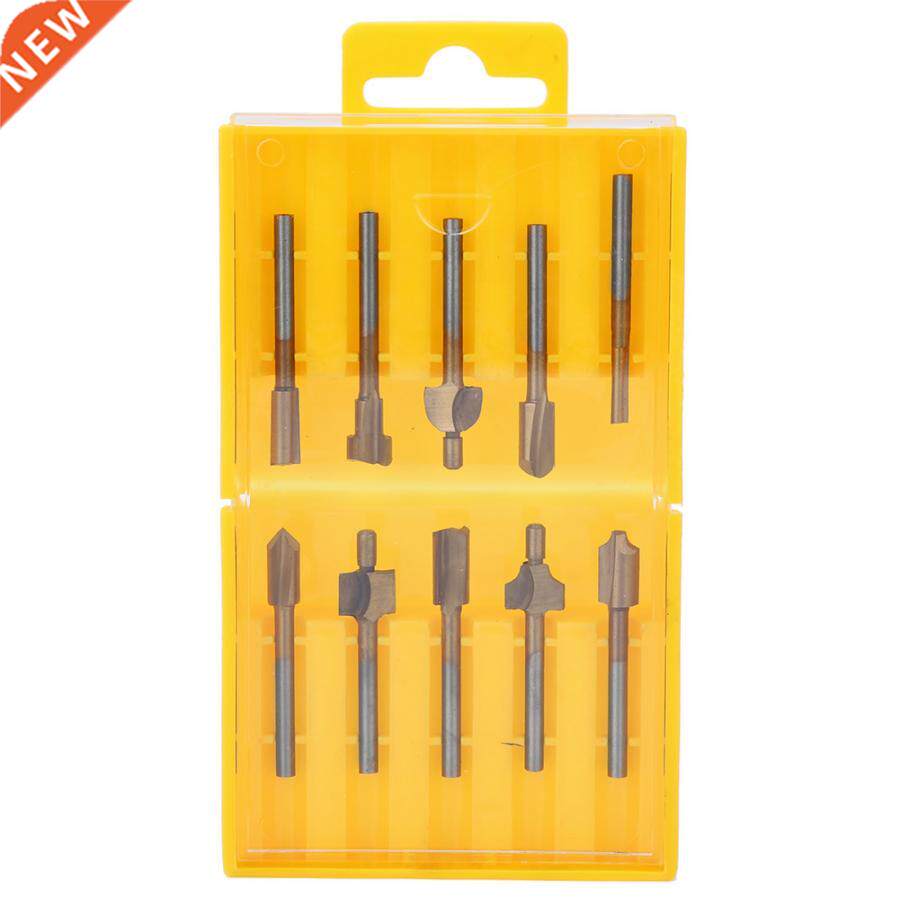 milling cutter woodwork 10Pcs Milling Cutter High Steel Gol