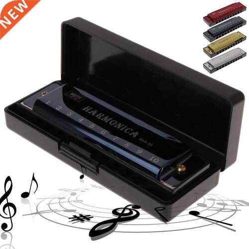 10 Holes Key Of C Blues Harmonica Musical Instrument Educati