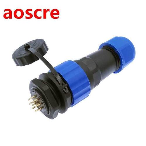 SP20 Straight waterproof connector 1 ipn 2 pin 3/4/5/6/7/9/1