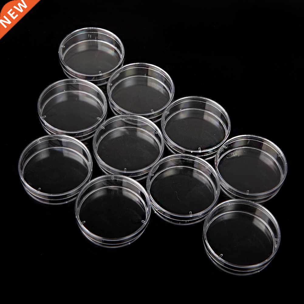 10pcs sterile plastic petri dishes lab cell tissue culture d