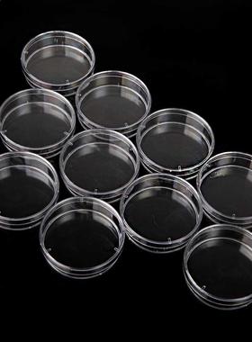 10Pcs Sterile Plastic Petri Dishes Lab Cell Tissue Culture D