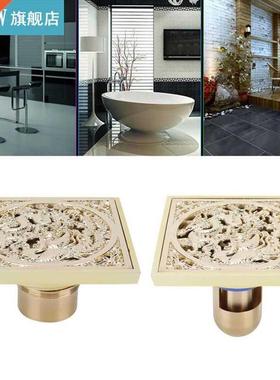 10X10cm Copper Floor Drain Anti Odor Deodorant Toilet Bathro
