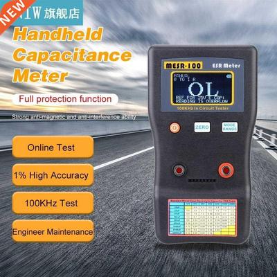 Handheld ESR Capacitor Tester Ohm Meter Measuring Internal R