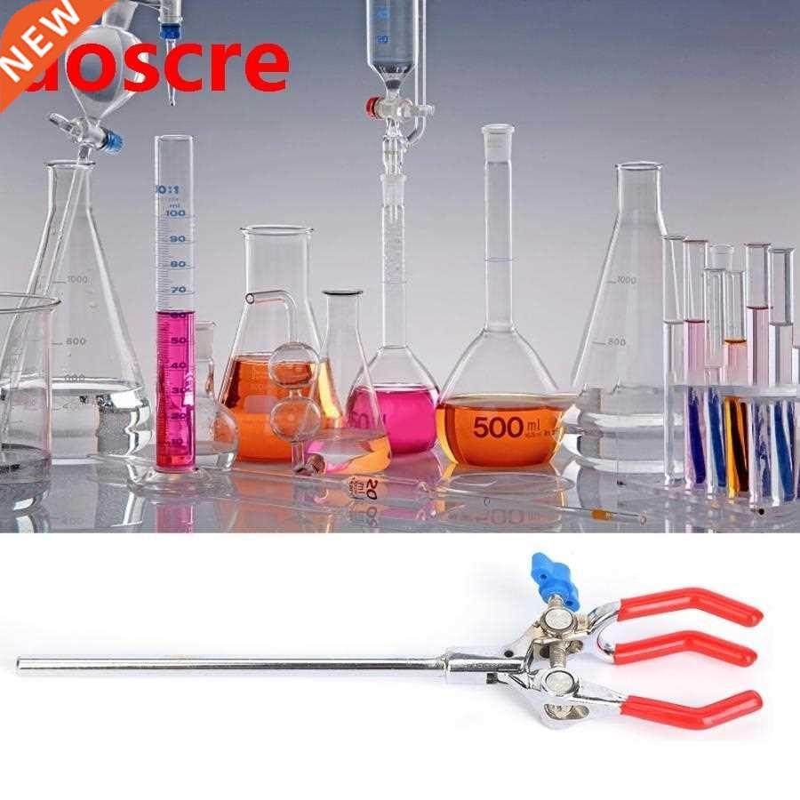 Zinc Alloy Adjustment Lab Stand Tube Clamp Holder Three Pron