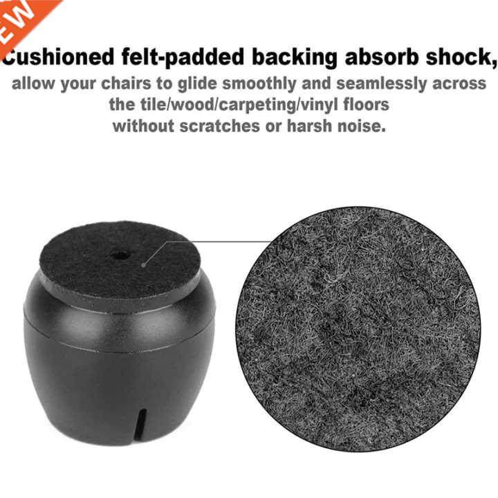 16pcs Silicone Furniture Feet Pads with Felt Floor Protector