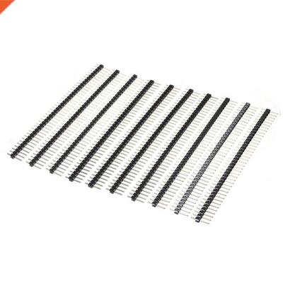 10x 2.54mm Connectors 40 Pin Male Single Row Pin Header Str