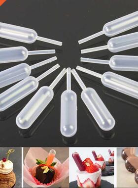50 Pcs/pack Ice Cream Jelly Milkshake Droppers Straw Dropper