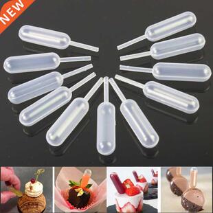 50 Pcs/pack Ice Cream Jelly Milkshake Droppers Straw Dropper