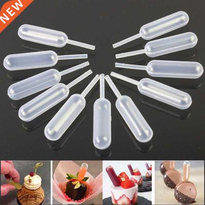 50 Pcs/pack Ice Cream Jelly Milkshake Droppers Straw Dropper