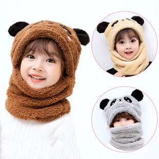 Winter Children Hat Plus Fleece Kids Caps Cartoon Hat For Gi