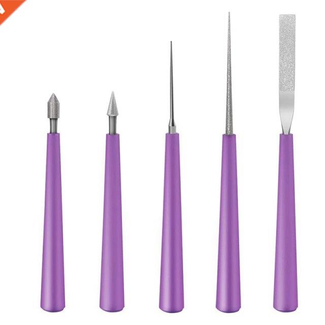 5PCS Bead Reamer Set Diamond Tipped Bead Reamer Beading Hole