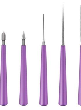 5PCS Bead Reamer Set Diamond Tipped Bead Reamer Beading Hole