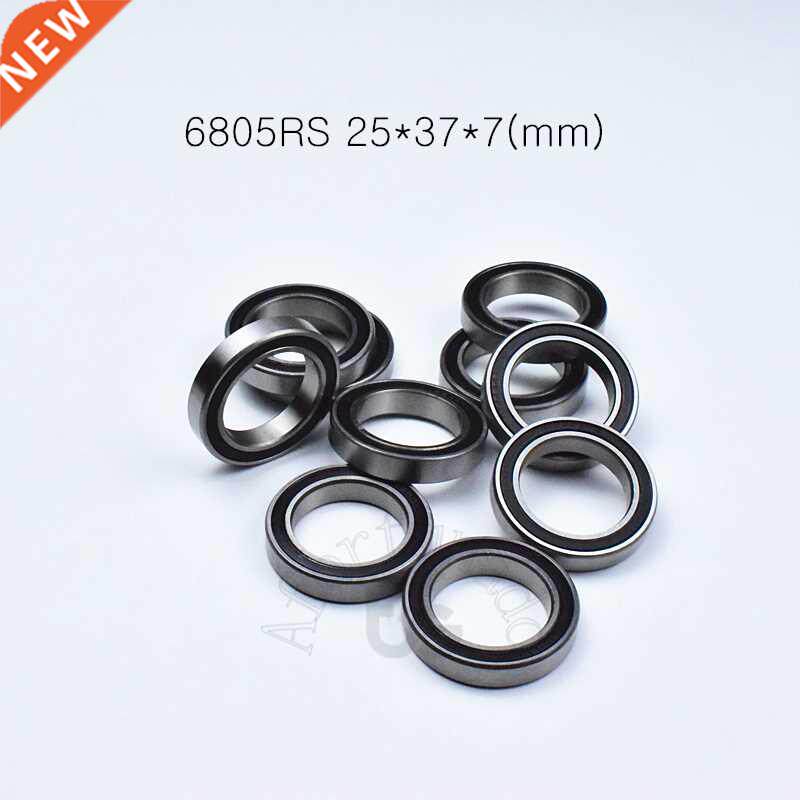 10pcs 6805RS 25*37*7(mm) chrome steel rubber Sealed Hgh s