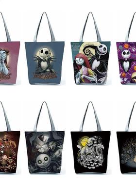 Nightmare Before Christmas Tote Bag Coolest Halloween Skull