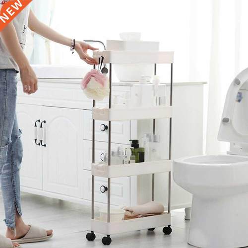 Gap Storage Rack 2/3/4 Layer Kitchen Slim Slide Tower Movabl