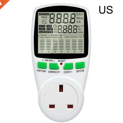 Plug Meter To Measure Current Voltage Power Convert To Elect