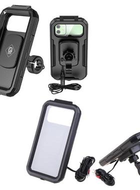 Waterproof Case 12V Motorcycle Handlebar or Rear-View Mirror