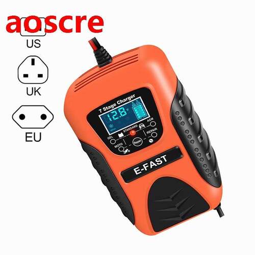 Portable 12V7 segment multi-battery lead-acid battery charge