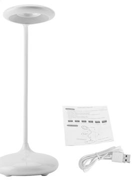 Long Flexible Neck ABS Brightness Touch Sensor LED Table Lig