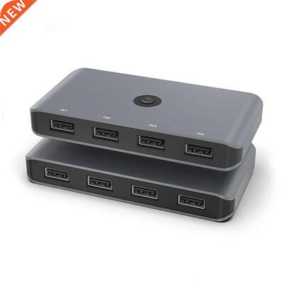4 Port Sharing 4 Devices KVM Switch Splitter USB 3.0 2.0 Swi
