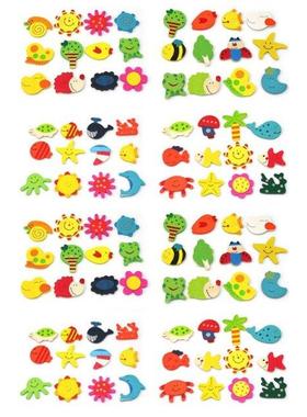 48 X New Wood Refrigerator Refrigerator Magnets Educational
