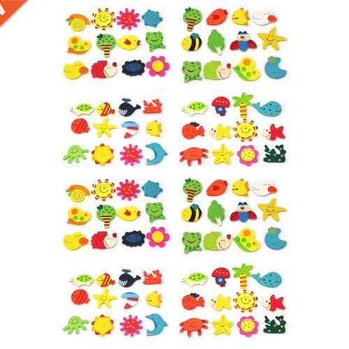 48 X New Wood Refrigerator Refrigerator Magnets Educational
