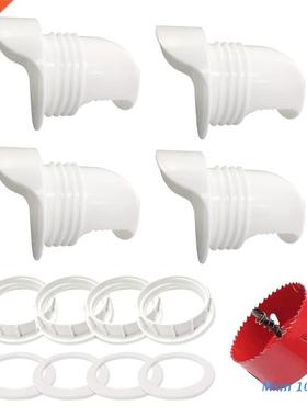 DIY Chicken Feeder Rain Proof Poultry Feeding Ports Gravity