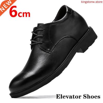 Business Leather Shoes Men Elevator Shoes Height Increase I