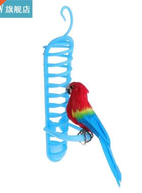 Parrot Feeder Basket Fruit Vegetable Plastic Feeding Perch B
